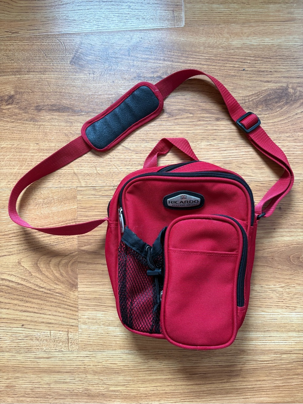 Ricardo Beverly Hills Red Travel Crossbody Bag
